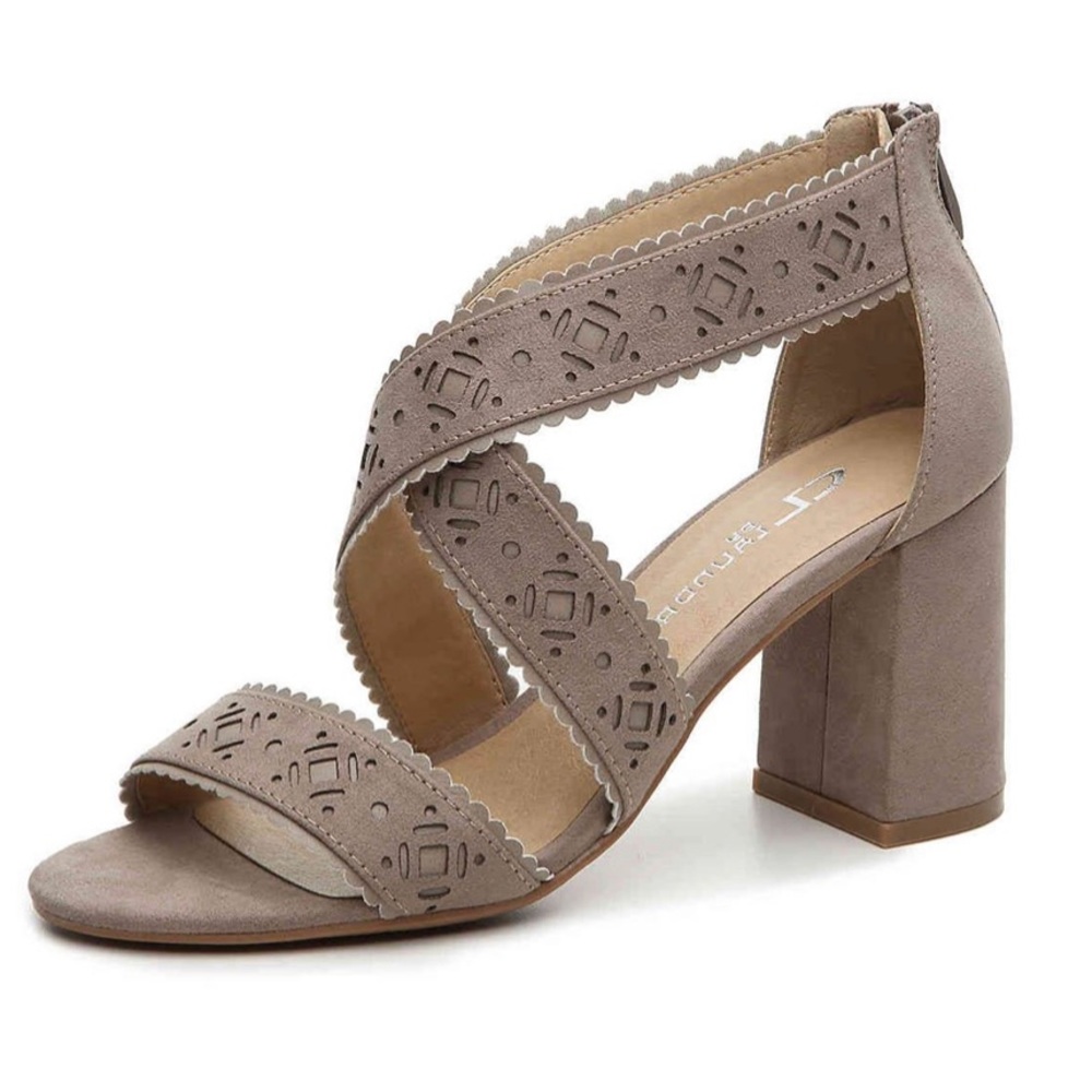 Chinese Laundry Biz Block Heels in Nude